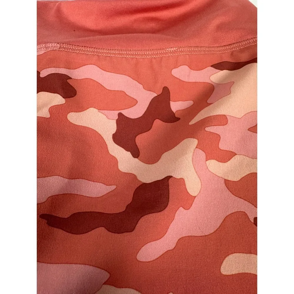NWT‎ Victoria Secret Pink Sport Skort Camo Peach Skirt Elastic Waist Size Small
